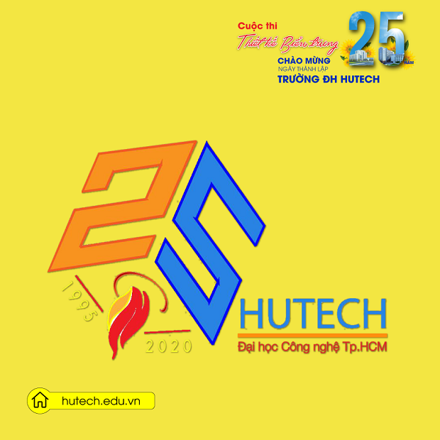 Ngắm loạt tác phẩm dự thi Thiết kế biểu trưng kỷ niệm 25 năm ngày thành lập HUTECH 57