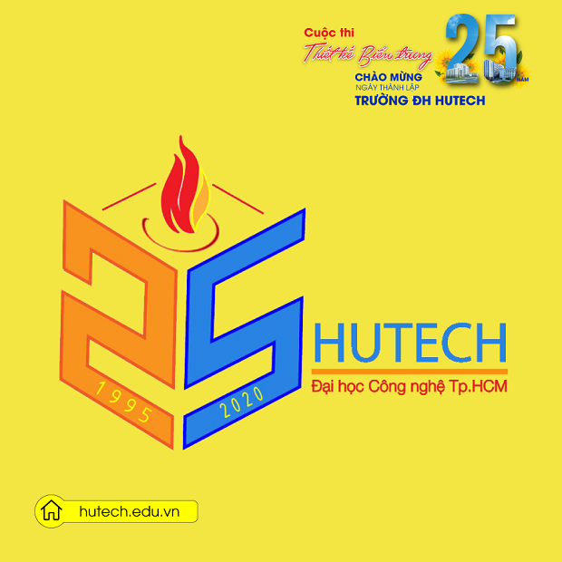Ngắm loạt tác phẩm dự thi Thiết kế biểu trưng kỷ niệm 25 năm ngày thành lập HUTECH 60