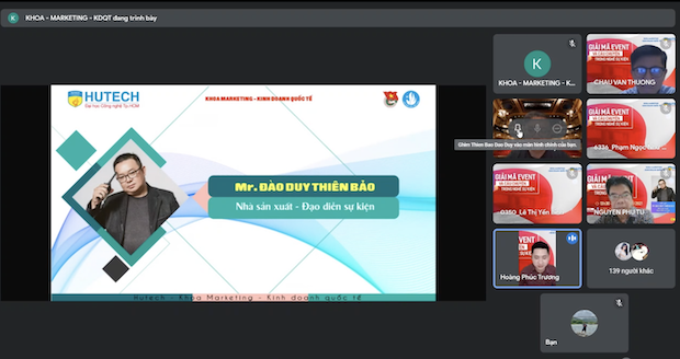 Sinh viên HUTECH đi tìm “chìa khóa” thành công trong ngành Sự kiện cùng chuyên gia Đào Duy Thiên Bảo 25