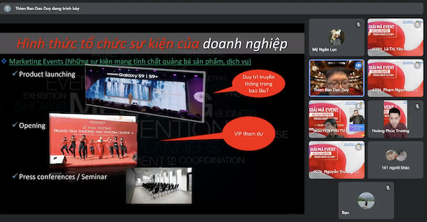 Sinh viên HUTECH đi tìm “chìa khóa” thành công trong ngành Sự kiện cùng chuyên gia Đào Duy Thiên Bảo 98