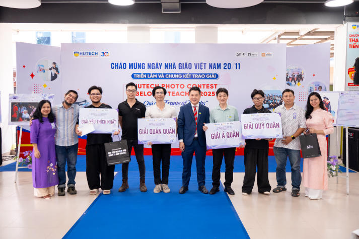 Sinh viên Khoa Quản trị kinh doanh giành giải Quán quân HUTECH Photo Contest “Beloved Teacher 2025” 134