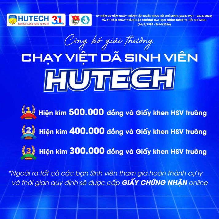 Đăng ký tham gia chạy Việt dã Sinh viên HUTECH 2026 40