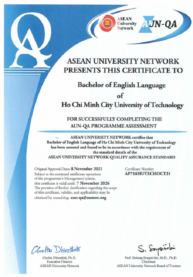 Sinh viên hưởng lợi gì từ chương trình đạt chuẩn AUN-QA tại HUTECH? 31