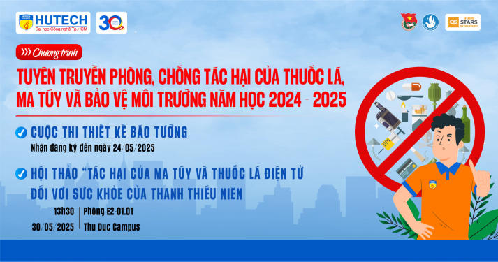 HUTECH triển khai chuỗi hoạt động chống ma túy - thuốc lá và bảo vệ môi trường 12