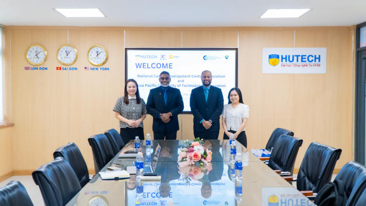 HUTECH discusses cooperation in career skills development and enhancing international internship opportunities with NACDA Malaysia and APU 54