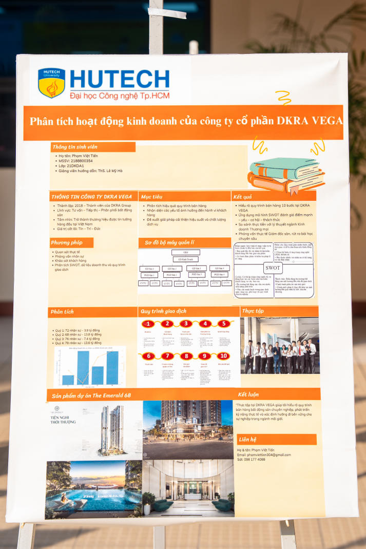 Sáng tạo từ trải nghiệm thực tế: Sinh viên ngành Kinh doanh thương mại báo cáo thực tập bằng poster 61