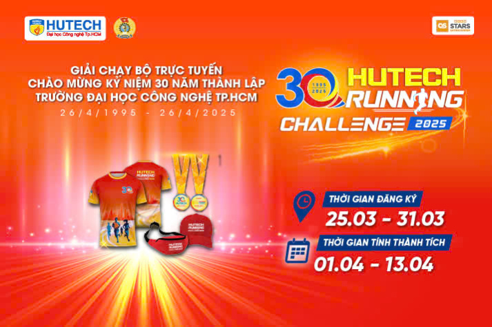 Cuộc thi “HUTECH Running Challenge 2025” chính thức phát động và tiếp nhận đăng ký đến hết 31/3 14