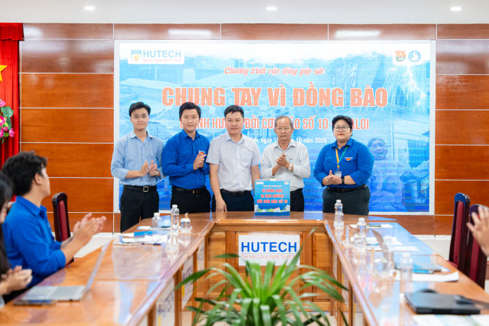 Tuổi trẻ HUTECH phát động quyên góp ủng hộ đồng bào bị ảnh hưởng bởi bão Bualoi 57