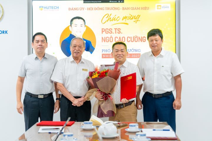 Chúc mừng PGS.TS. Ngô Cao Cường và TS. Huỳnh Ngọc Anh được bổ nhiệm Phó Hiệu trưởng HUTECH 26