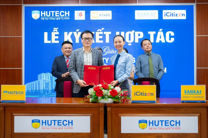 HUTECH ký kết hợp tác toàn diện cùng Chương trình iCitizen và Công ty BANKAS 76