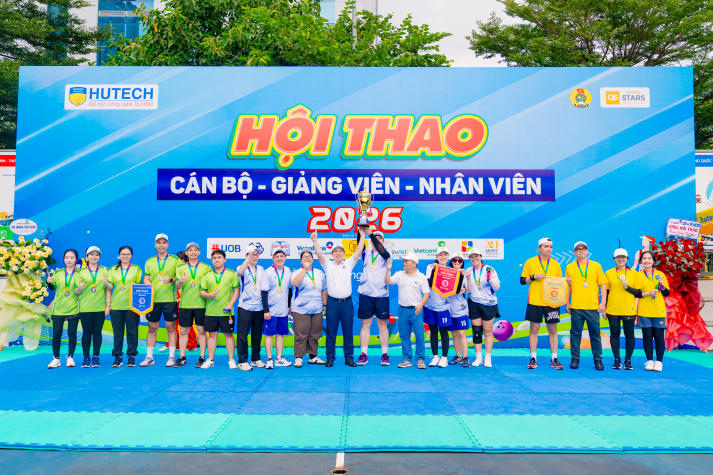 [Video] Bùng nổ tinh thần thể thao, Hội thao CB-GV-NV HUTECH 2026 khởi động mùa tranh tài rực lửa 534