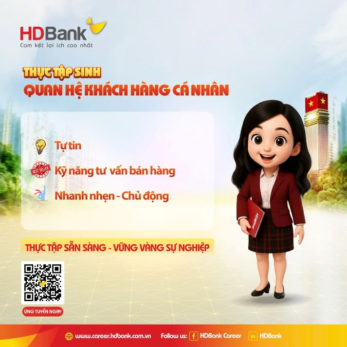 Sinh viên Khoa Tài chính - Thương mại nắm bắt cơ hội thực tập “vàng” tại HDBank Future Banker 2025 vào 02/12 tới 26