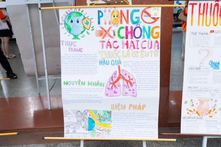 Ấn tượng buổi triển lãm Cuộc thi làm báo tường “Phòng, chống tác hại của thuốc lá điện tử” 188