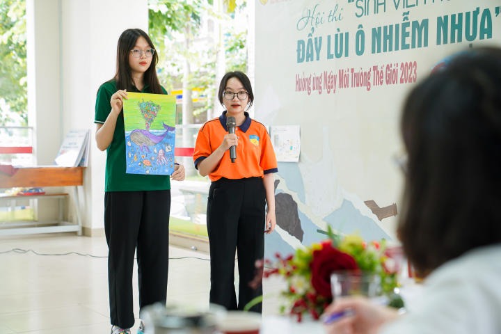 Sinh viên HUTECH hưởng ứng Ngày Môi trường Thế giới 2023 qua hội thi vẽ tranh và thực hiện dự án chủ đề "Đẩy lùi ô nhiễm nhựa" 88