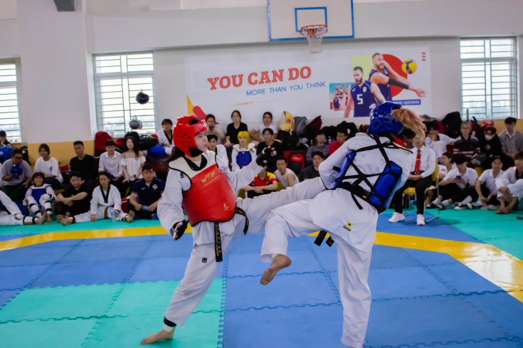 Hơn 200 vận động viên tranh tài sôi nổi tại Giải Taekwondo Sinh viên HUTECH mở rộng lần 1 110