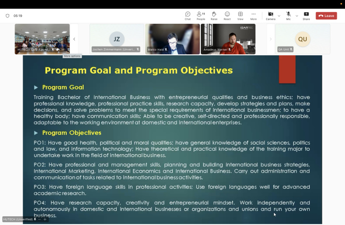 HUTECH tổ chức khai mạc chương trình đánh giá ngoài kiểm định chất lượng 4 chương trình đào tạo trình độ đại học theo tiêu chuẩn FIBAA 111