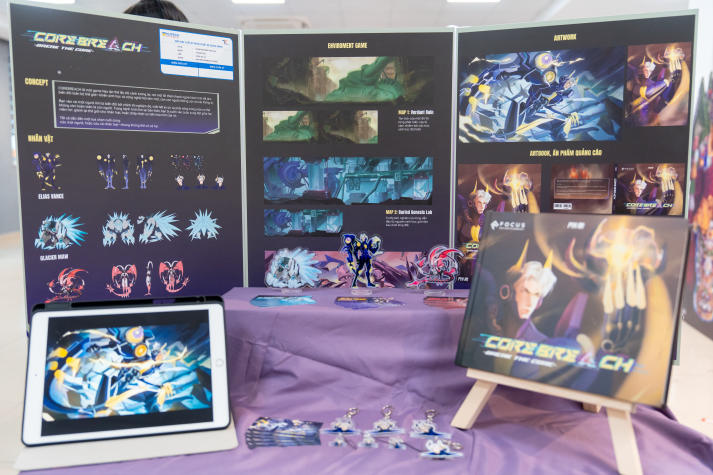 Sinh viên Thiết kế đồ họa xây dựng “vũ trụ game mini” qua loạt đồ án tại triển lãm Thiết kế dựng hình 8