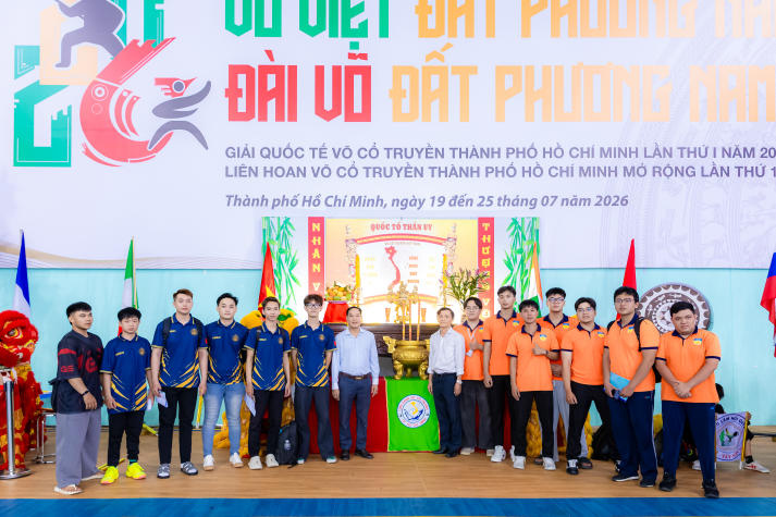 Sinh viên Quản lý thể dục thể thao tìm hiểu quy trình vận hành giải đấu quốc tế tại Giải Võ cổ truyền TP.HCM 38