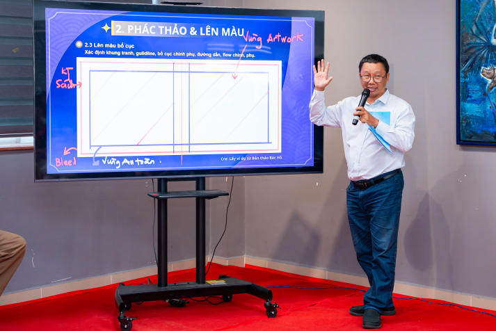 Sinh viên Thiết kế đồ họa HUTECH tích lũy kỹ năng nghề minh họa từ chuyên gia ngành xuất bản 14
