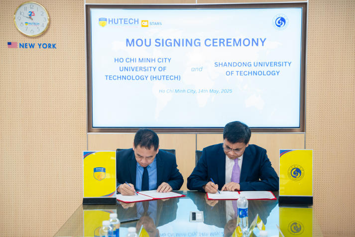 HUTECH signs MoU with Shandong University of Technology, paving the way for a tripartite cooperation model with industry partners 98