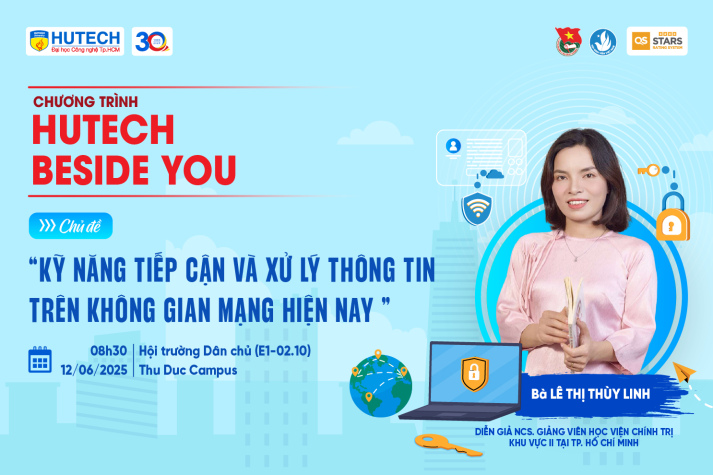 Giải mã thế giới mạng: HUTECH -ers học cách tiếp cận thông tin thông minh vào 12/6 tới 10