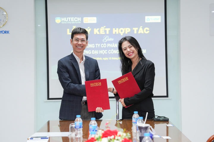 HUTECH signed a cooperation agreement with YouNet Group and Hyundai Ngoc An Company 96