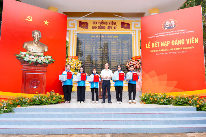 [Video] 05 chiến sĩ Mùa hè xanh HUTECH ưu tú được kết nạp Đảng tại mặt trận tỉnh Đồng Tháp 48