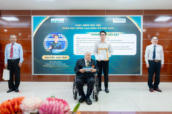 HUTECH trao Học bổng Cao Minh Thì 2026, tiếp sức đam mê nghiên cứu khoa học cho người học trẻ 37