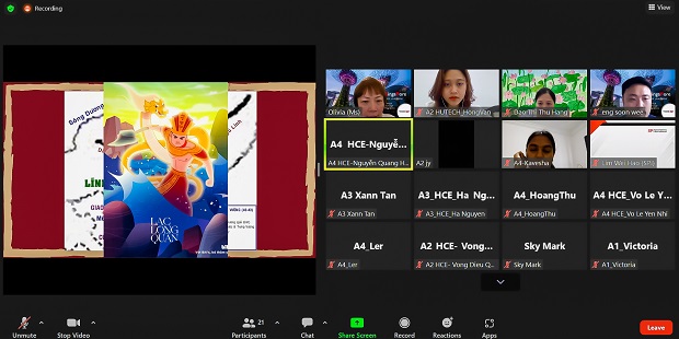 Sinh viên Ngôn ngữ Anh giao lưu văn hóa trực tuyến cùng sinh viên Đại học Singapore Polytechnique 46