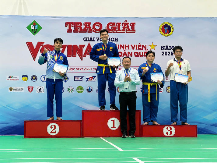 Đội tuyển HUTECH xuất sắc giành 10 huy chương tại Giải vô địch Vovinam sinh viên toàn quốc năm 2025 368