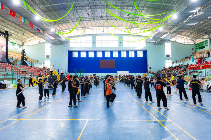 Sinh viên Quản lý thể dục thể thao tìm hiểu quy trình vận hành giải đấu quốc tế tại Giải Võ cổ truyền TP.HCM 41