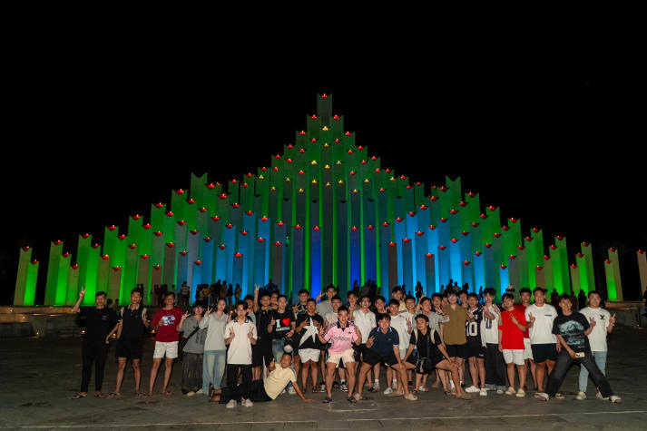 [Ảnh] Sinh viên Viện Văn hóa - Nghệ thuật - Thể thao trải nghiệm thực tiễn học phần Du lịch thể thao tại Vũng Tàu 66