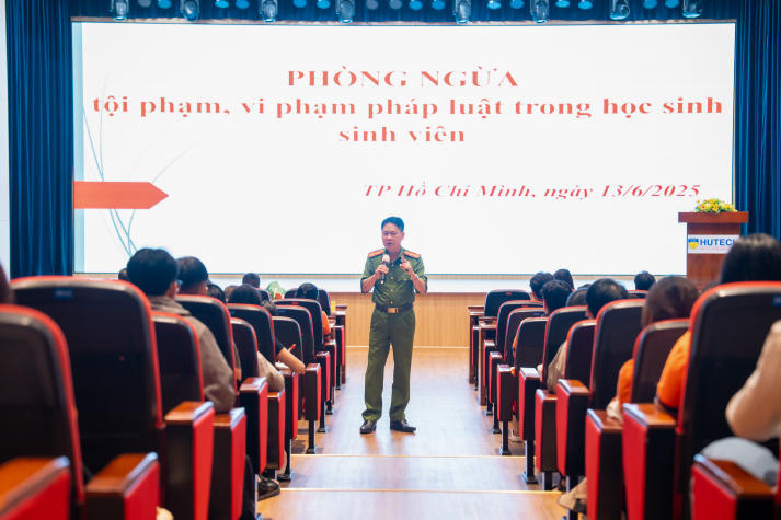 HUTECH đồng hành cùng Bộ Công an và Bộ GD&ĐT nâng cao nhận thức phòng chống tội phạm, tệ nạn ma túy cho sinh viên 96