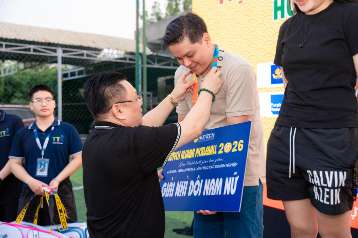 Giải Pickleball giao lưu HUTECH 2026: 189 trận cầu bùng nổ, thắt chặt kết nối cựu sinh viên và doanh nghiệp 284