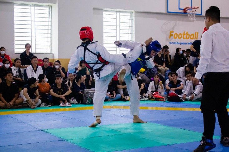 Hơn 200 vận động viên tranh tài sôi nổi tại Giải Taekwondo Sinh viên HUTECH mở rộng lần 1 112