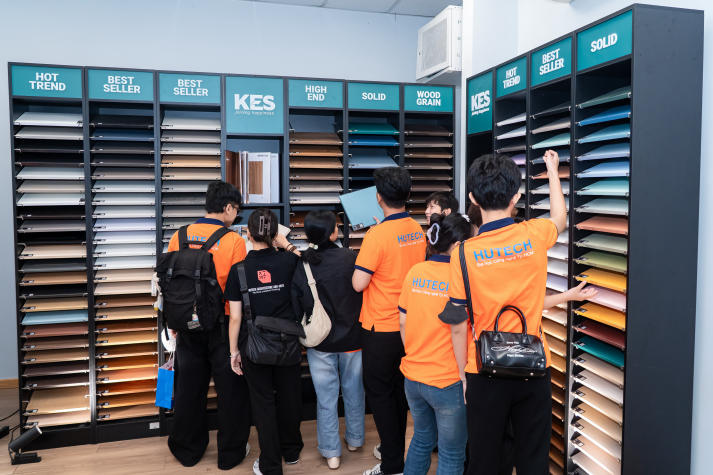 Khám phá công nghệ sản xuất tại Nhà máy KES, sinh viên Kiến trúc - Xây dựng mở rộng tư duy thiết kế kiến trúc, nội thất 58