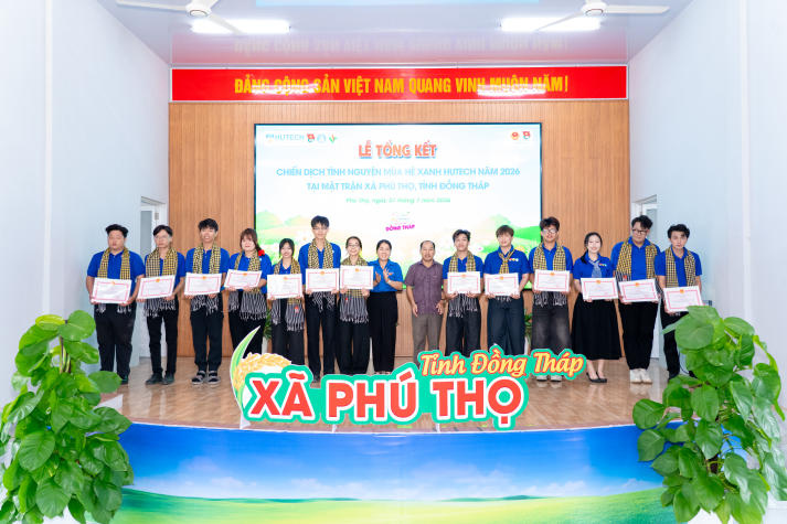 Những công trình ghi dấu sức trẻ HUTECH trong Mùa hè xanh 2026 tại Đồng Tháp 128