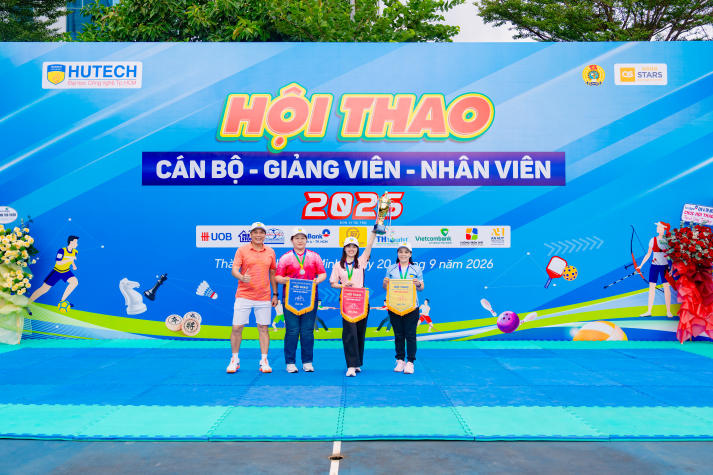 [Video] Bùng nổ tinh thần thể thao, Hội thao CB-GV-NV HUTECH 2026 khởi động mùa tranh tài rực lửa 542