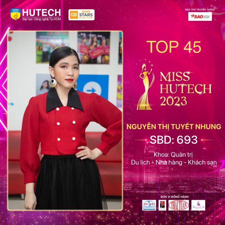 Top 45 thí sinh xuất sắc nhất của Miss HUTECH 2023 chính thức lộ diện 188
