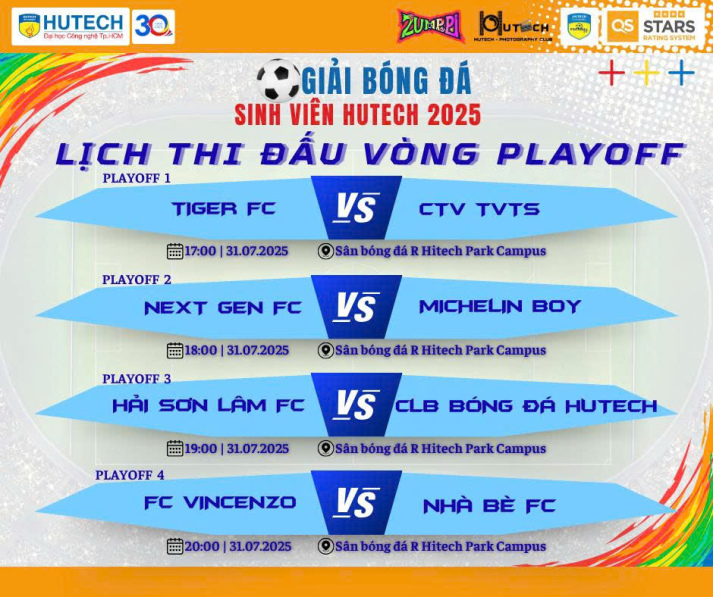 [Giải Bóng đá Sinh Viên HUTECH 2025] Hoàn tất 12 suất vào vòng 1/8, vòng playoff chờ gọi tên 04 đội cuối cùng 172
