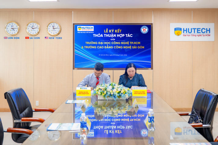 HUTECH ký MoU với Trường Cao đẳng Công nghệ Sài Gòn, mở rộng cơ hội phát triển cho người học 41