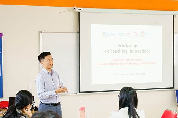 Viện Công nghệ Việt - Nhật (VJIT) tập huấn “Đổi mới sáng tạo trong giảng dạy” cho giáo viên Royal School 31