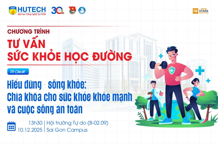 HUTECH-ers nắm bắt bí quyết chăm sóc sức khỏe cùng chuyên gia vào 10/12 tới