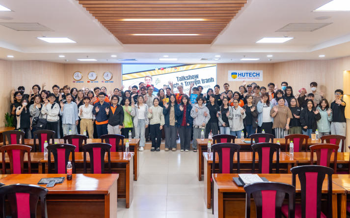 Sinh viên Khoa Kiến trúc - Mỹ thuật HUTECH giao lưu cùng họa sĩ truyện tranh Pháp Maxime Peroz tại Talkshow “Thiết kế Comic” 69