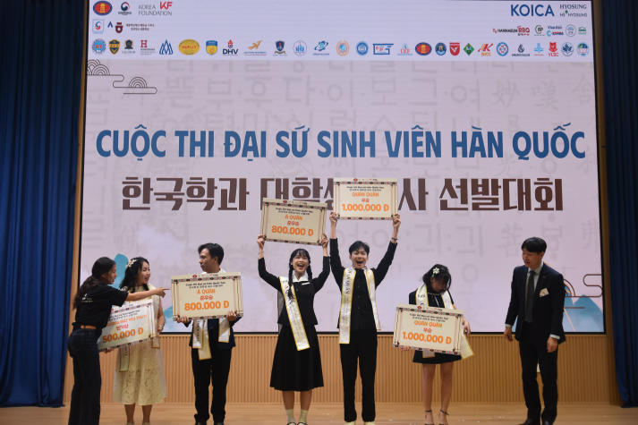 Sinh viên Khoa Hàn Quốc học “bội thu” giải thưởng tại Hangeul Festival 2025 101
