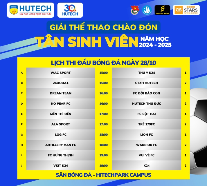 Giải Thể thao chào đón tân sinh viên năm học 2024-2025 sẽ chính thức khai mạc vào ngày 25/10 40