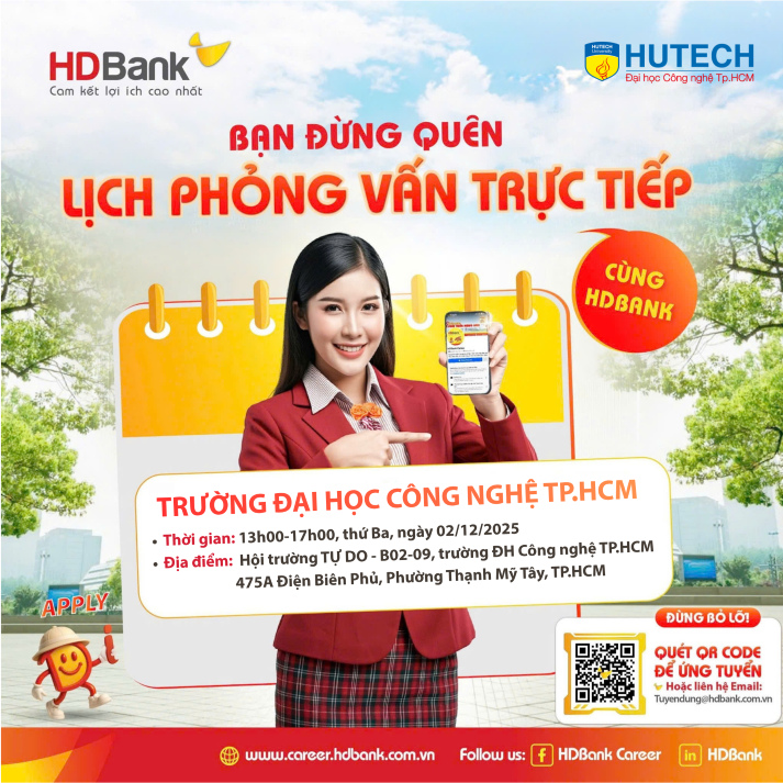 Sinh viên Khoa Tài chính - Thương mại nắm bắt cơ hội thực tập “vàng” tại HDBank Future Banker 2025 vào 02/12 tới 56