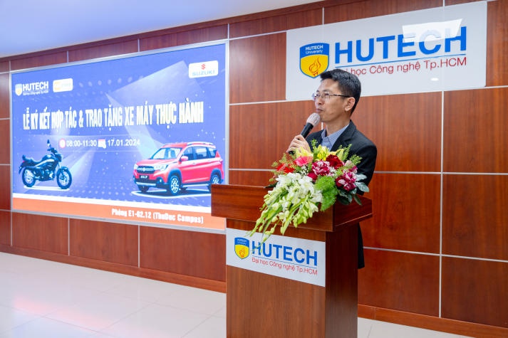 [Video] HUTECH nhận tài trợ xe máy thực hành và ký kết hợp tác cùng Công ty TNHH Việt Nam Suzuki 61