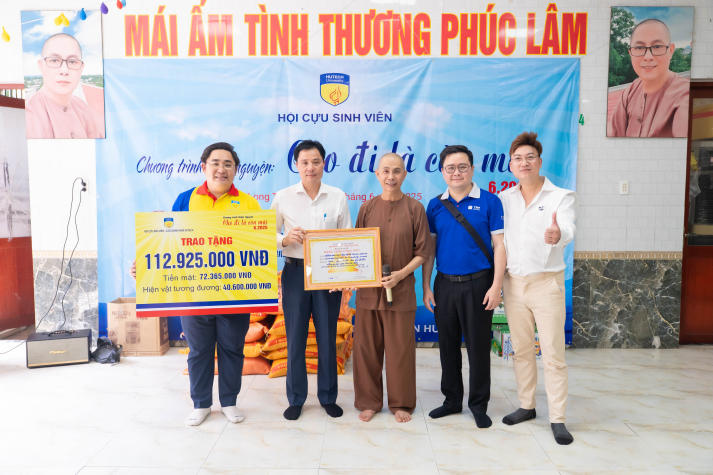 Cựu sinh viên và doanh nhân HUTECH viết tiếp hành trình nhân ái tại Mái ấm tình thương Phúc Lâm 12