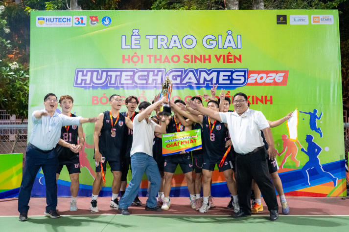 [HUTECH Games 2026] Ngôi vương Bóng rổ nam chính thức lộ diện sau trận Chung kết kịch tính 59